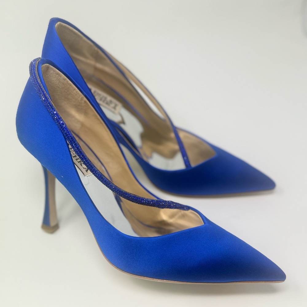 Badgley Mischka Royal Blue Heels